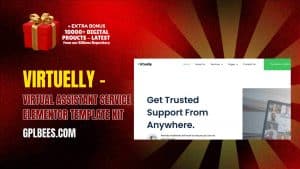 Virtuelly – Virtual Assistant Service Elementor Template Kit - Buy GPL 216 at Best Price