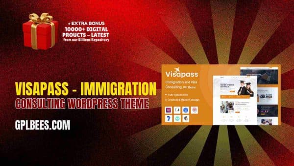 Visapass – Immigration Consulting Wordpress Theme At Best Price - Gpl Bees