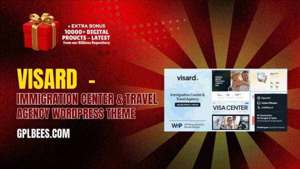 Visard  - Immigration Center &Amp; Travel Agency Wordpress Theme At Best Price - Gpl Bees