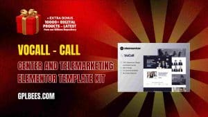 VoCall – Call Center and Telemarketing Elementor Template Kit - Buy GPL 217 at Best Price