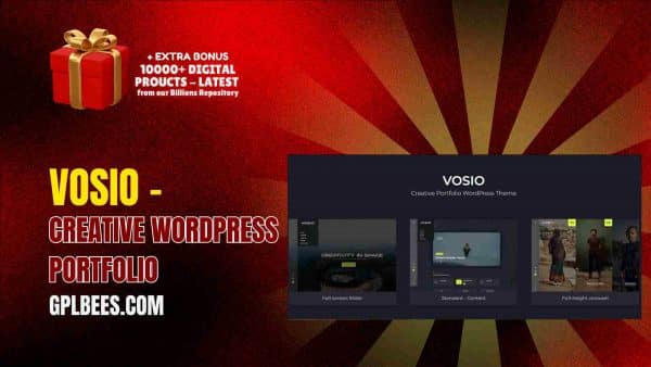 Vosio – Creative Wordpress Portfolio At Best Price - Gpl Bees