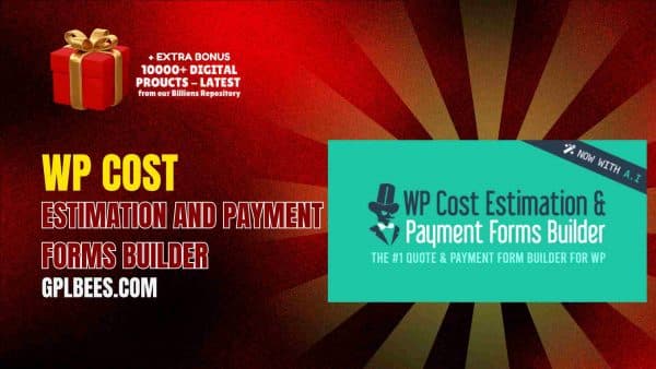 Wp Cost Estimation And Payment Forms Builder At Best Price - Gpl Bees