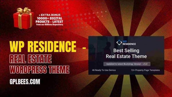 Wp Residence  - Real Estate Wordpress Theme At Best Price - Gpl Bees