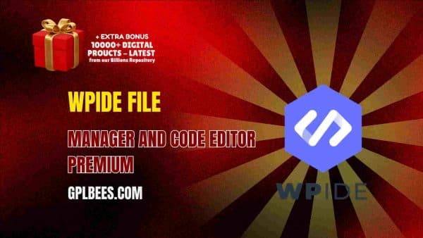 Wpide File Manager And Code Editor Premium At Best Price - Gpl Bees