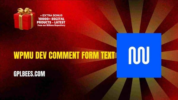 Wpmu Dev Comment Form Text At Best Price - Gpl Bees