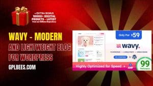 Wavy – Modern and Lightweight Blog for WordPress - Buy GPL 98 at Best Price