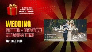 Wedding Planner  - Responsive WordPress Theme - Buy GPL Wedding Wordpress Themes at Best Price