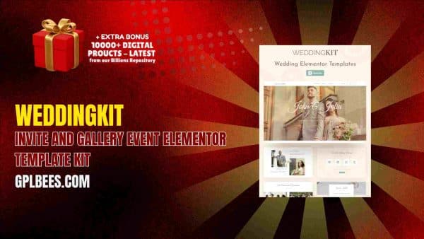 Weddingkit – Invite And Gallery Event Elementor Template Kit At Best Price - Gpl Bees