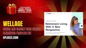 Wellage – Senior and Elderly Care Service Elementor Template Kit - Buy GPL 220 at Best Price