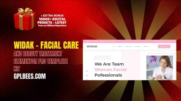 Widak – Facial Care And Beauty Treatment Elementor Pro Template Kit At Best Price - Gpl Bees