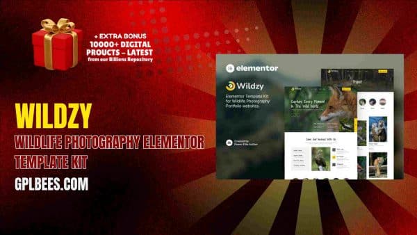 Wildzy – Wildlife Photography Elementor Template Kit At Best Price - Gpl Bees
