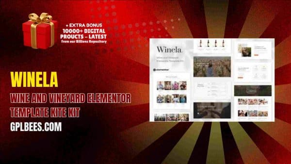 Winela – Wine And Vineyard Elementor Template Kit At Best Price - Gpl Bees