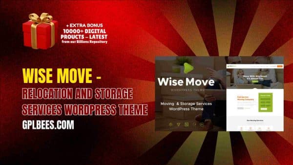 Wise Move – Relocation And Storage Services Wordpress Theme At Best Price - Gpl Bees