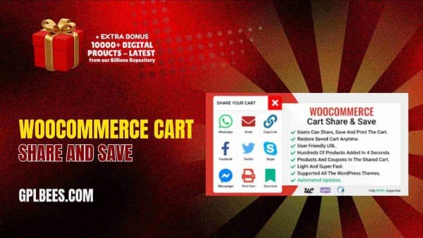 Woocommerce Cart Share And Save At Best Price - Gpl Bees