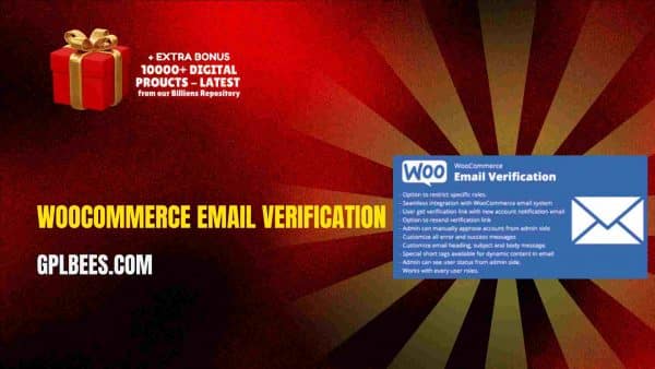 Woocommerce Email Verification At Best Price - Gpl Bees