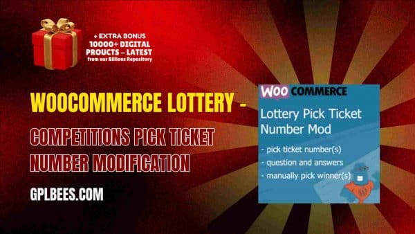Woocommerce Lottery – Competitions Pick Ticket Number Modification At Best Price - Gpl Bees