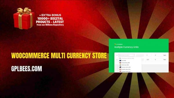Woocommerce Multi Currency Store At Best Price - Gpl Bees