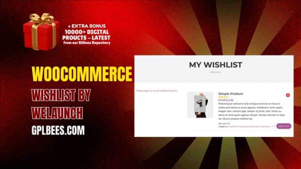 Woocommerce Wishlist By Welaunch At Best Price - Gpl Bees