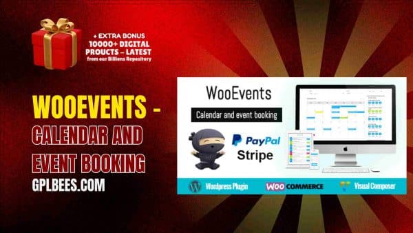 Wooevents – Calendar And Event Booking At Best Price - Gpl Bees