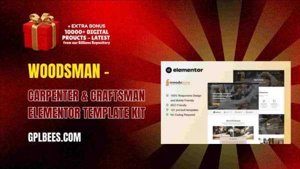 Woodsman – Carpenter &Amp; Craftsman Elementor Template Kit At Best Price - Gpl Bees