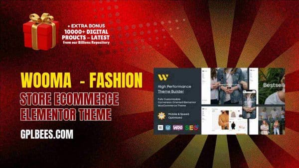 Wooma  - Fashion Store Ecommerce Elementor Theme At Best Price - Gpl Bees