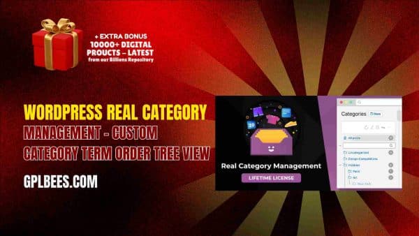 Wordpress Real Category Management – Custom Category Term Order Tree View At Best Price - Gpl Bees