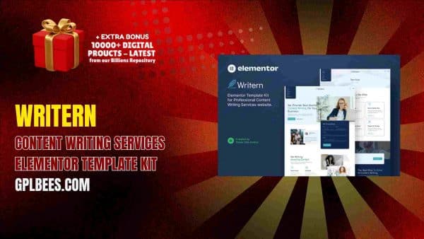 Writern – Content Writing Services Elementor Template Kit At Best Price - Gpl Bees