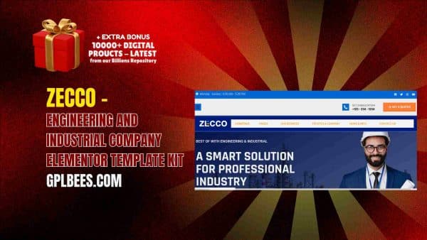 Zecco – Engineering And Industrial Company Elementor Template Kit At Best Price - Gpl Bees