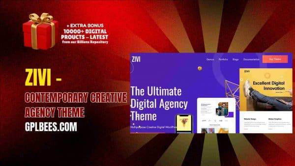 Zivi – Contemporary Creative Agency Theme At Best Price - Gpl Bees