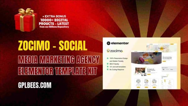 Zocimo – Social Media Marketing Agency Elementor Template Kit At Best Price - Gpl Bees