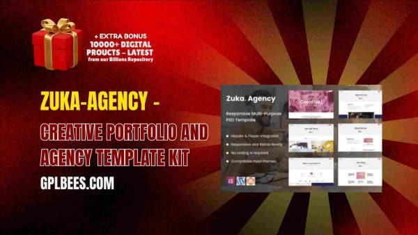 Zuka-Agency – Creative Portfolio And Agency Template Kit At Best Price - Gpl Bees