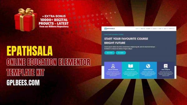 Epathsala – Online Education Elementor Template Kit At Best Price - Gpl Bees