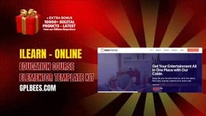 iLearn – Online Education Course Elementor Template Kit - Buy GPL 105 at Best Price