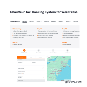 Chauffeur Booking System for WordPress - Buy GPL 13 at Best Price