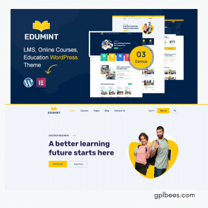 Edumint - LMS, Online Courses, Education WordPress Theme - Buy GPL 19 at Best Price