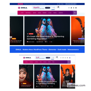 Ennlil - Modern Magazine WordPress Them - Buy GPL 20 at Best Price