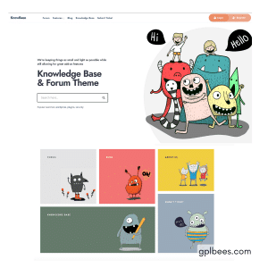 KnowBase - A Helpdesk and bbPress WordPress Theme - Buy GPL 31 at Best Price
