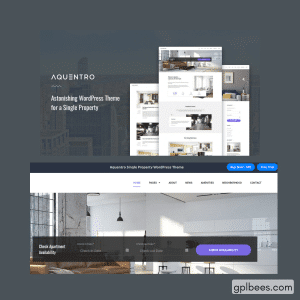 Aquentro - Ultimate Single Property WordPress Theme