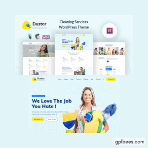 Dustar - Cleaning Services WordPress Theme - Buy GPL 18 at Best Price