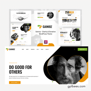 Gainioz - Charity and Donation WordPress Theme - Buy GPL 23 at Best Price