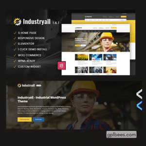 Industryall - Industrial and Factory WordPress Theme - Buy GPL 28 at Best Price