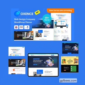 Oxence - Web Design Agency Elementor WordPress Theme - Buy GPL 51 at Best Price