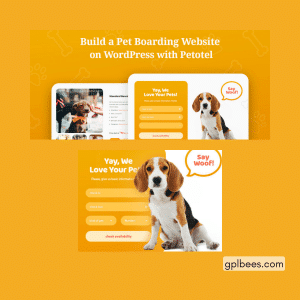 Petotel - Pet Sitting Website Template for Pet Care Business - Buy GPL 52 at Best Price