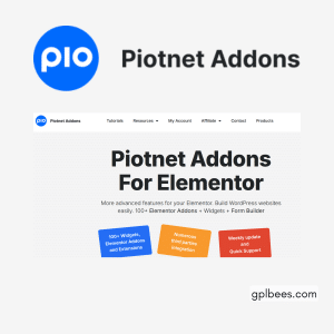 Piotnet Addons For Elementor Pro - Buy GPL 52 at Best Price