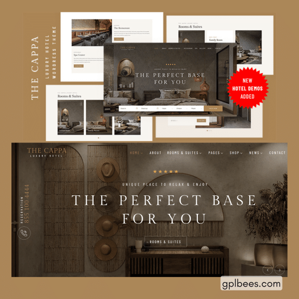 The Cappa - Luxury Hotel Wordpress Theme At Best Price - Gpl Bees