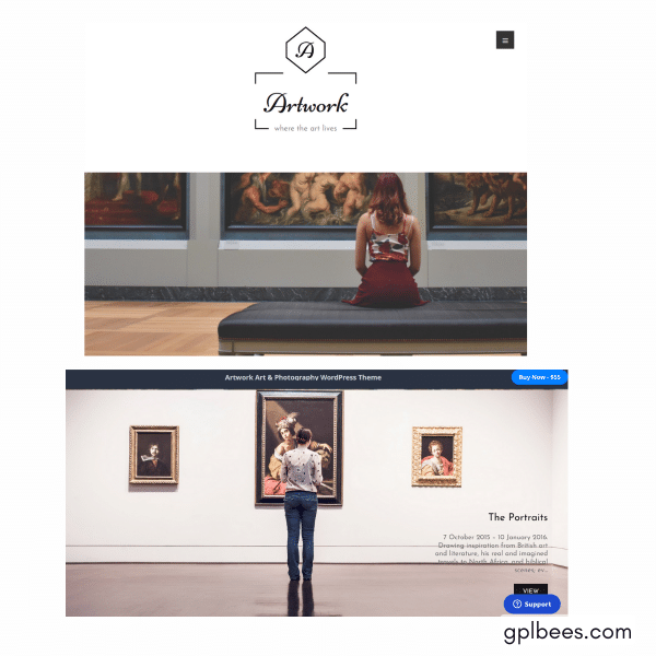 Artwork - Art Gallery Wordpress Theme At Best Price - Gpl Bees