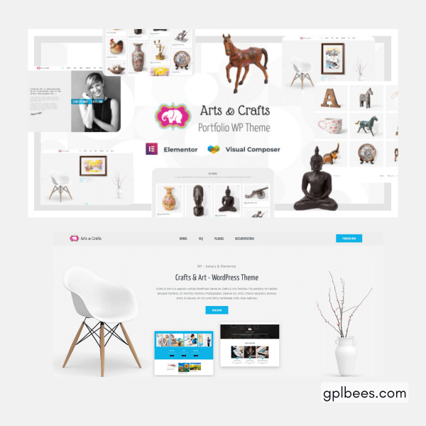 Crafts And Arts - Handmade Artist Wordpress Theme At Best Price - Gpl Bees