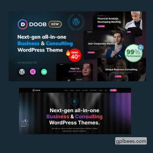 Doob - Business and Consulting WordPress Theme - Buy GPL 21 at Best Price