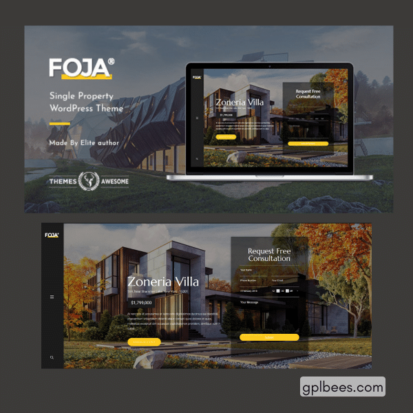 Foja | Single Property Wordpress Theme At Best Price - Gpl Bees