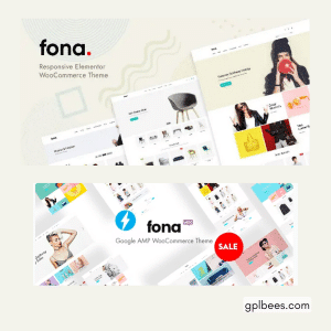 Fona - Responsive Elementor WooCommerce Theme - Buy GPL 27 at Best Price